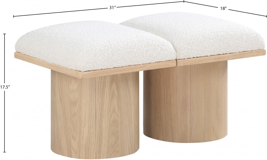 Tissu Boucle Pavillon 2pc. Banc Modulaire