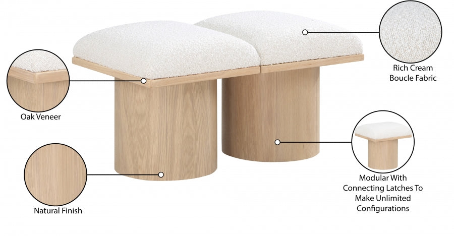Tissu Boucle Pavillon 2pc. Banc Modulaire
