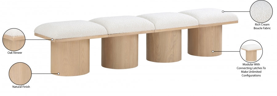 Tissu Boucle Pavillon 4pc. Banc Modulaire