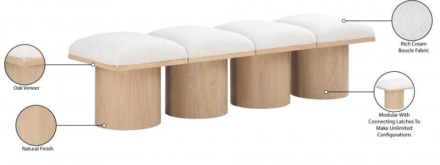 Tissu Boucle Pavillon 4pc. Banc Modulaire