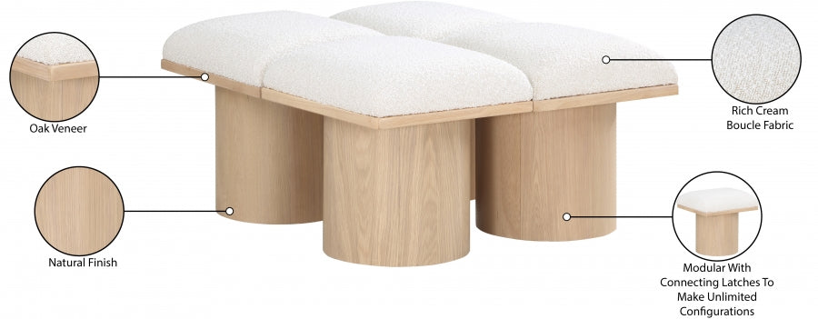 Tissu Boucle Pavillon 4pc. Banc Modulaire