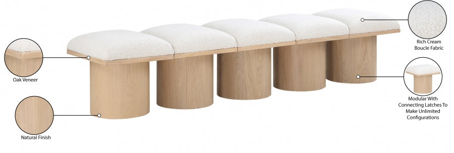 Tissu Boucle Pavillon 5pc. Banc Modulaire