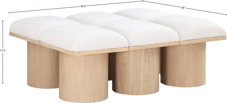 Tissu Boucle Pavillon 6pc. Banc Modulaire