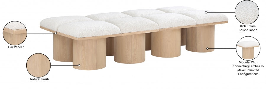 Tissu Boucle Pavillon 8pc. Banc Modulaire