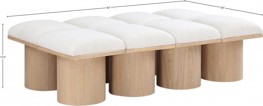 Tissu Boucle Pavillon 8pc. Banc Modulaire
