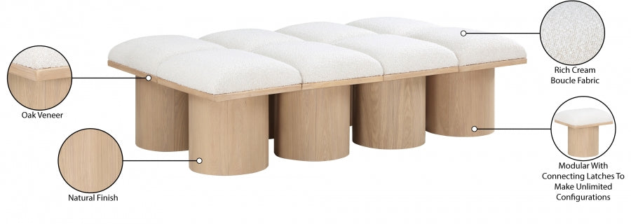 Tissu Boucle Pavillon 8pc. Banc Modulaire