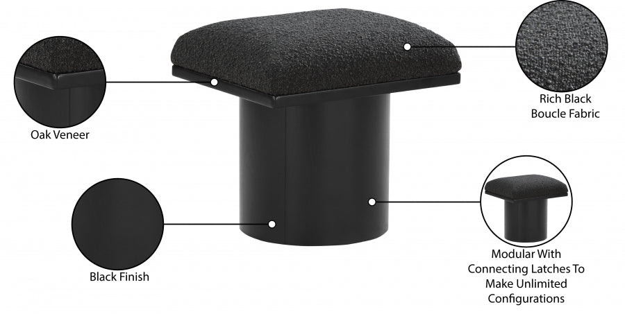 Banc/tabouret en tissu Pavilion Boucle
