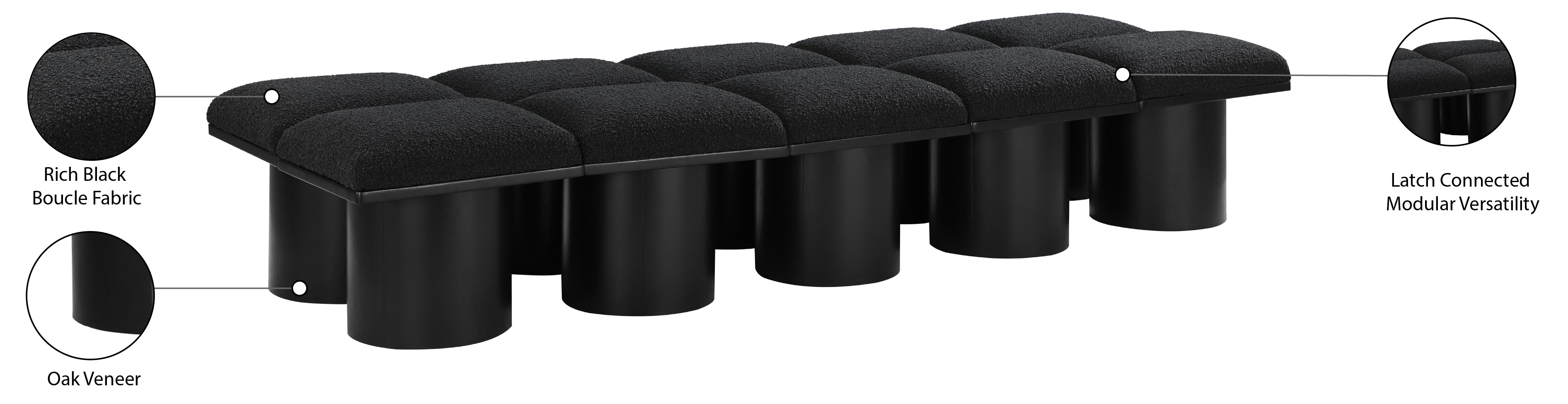 Tissu Boucle Pavillon 10pc. Banc Modulaire