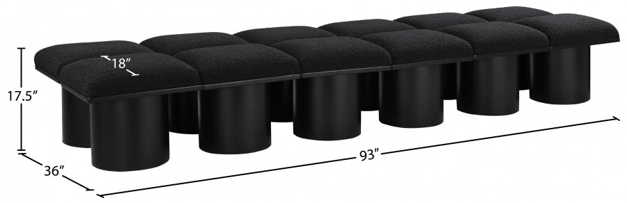 Tissu Boucle Pavillon 12pc. Banc Modulaire
