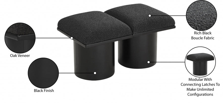 Tissu Boucle Pavillon 2pc. Banc Modulaire