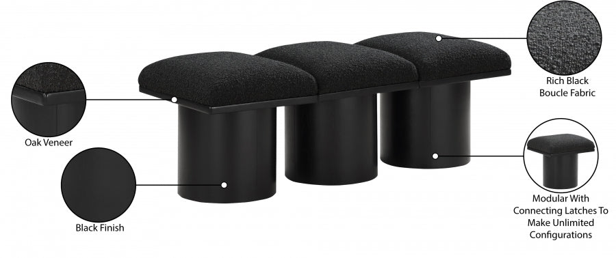 Tissu Boucle Pavillon 3pc. Banc Modulaire