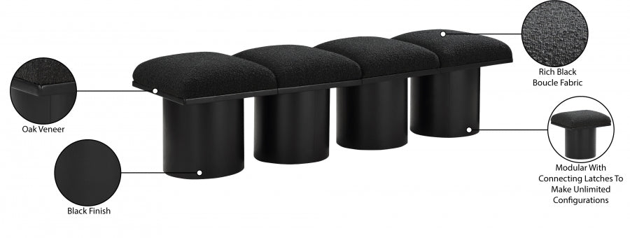 Tissu Boucle Pavillon 4pc. Banc Modulaire