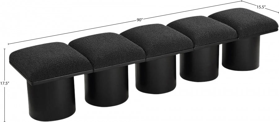 Tissu Boucle Pavillon 5pc. Banc Modulaire