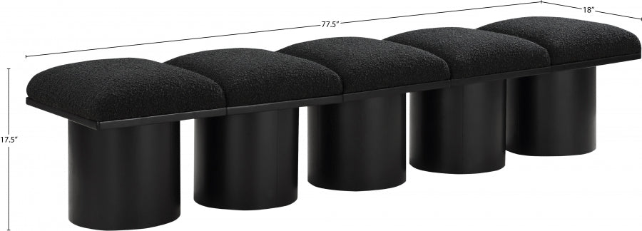 Tissu Boucle Pavillon 5pc. Banc Modulaire
