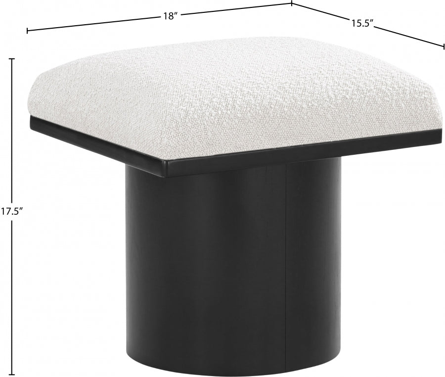 Banc/tabouret en tissu Pavilion Boucle