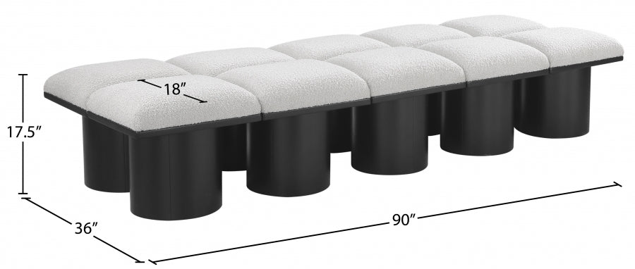 Tissu Boucle Pavillon 10pc. Banc Modulaire