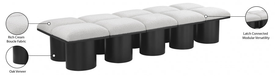 Tissu Boucle Pavillon 10pc. Banc Modulaire