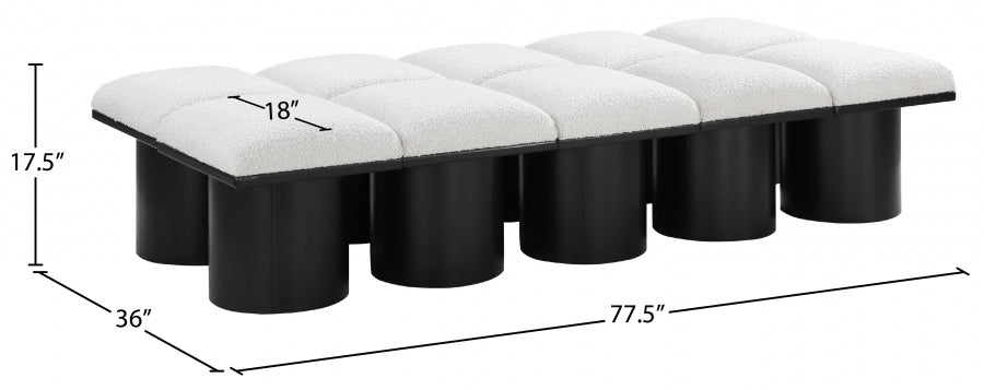 Tissu Boucle Pavillon 10pc. Banc Modulaire