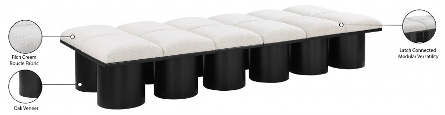 Tissu Boucle Pavillon 14pc. Banc Modulaire