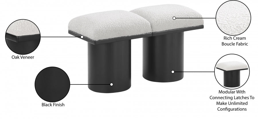 Tissu Boucle Pavillon 2pc. Banc Modulaire