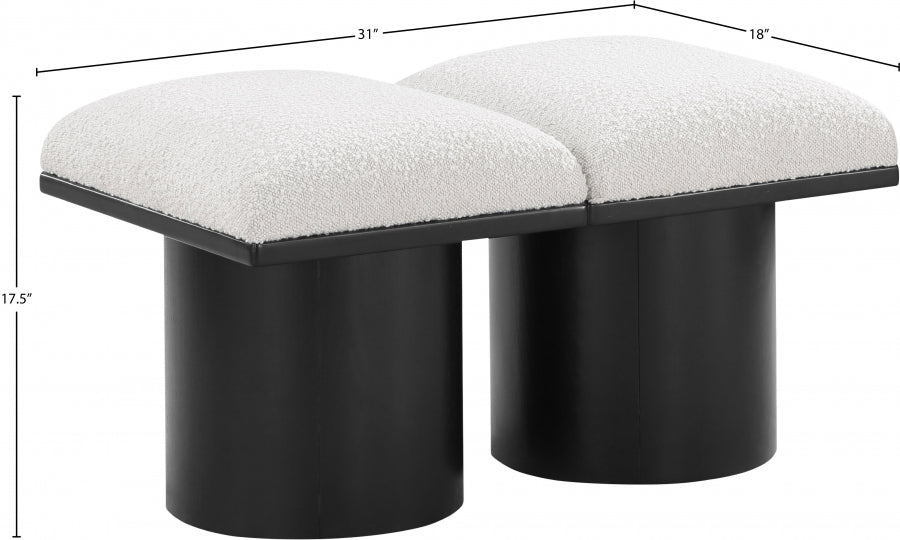 Tissu Boucle Pavillon 2pc. Banc Modulaire