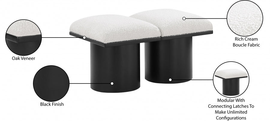 Tissu Boucle Pavillon 2pc. Banc Modulaire