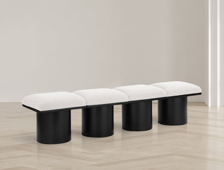 Pavilion Boucle Fabric 4pc. Modular Bench