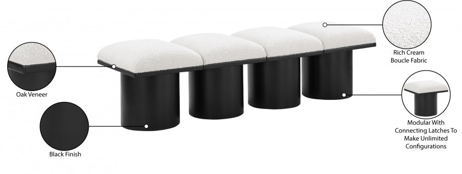 Tissu Boucle Pavillon 4pc. Banc Modulaire