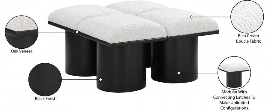 Tissu Boucle Pavillon 4pc. Banc Modulaire