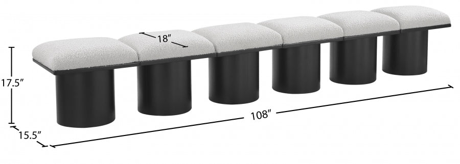 Tissu Boucle Pavillon 6pc. Banc Modulaire