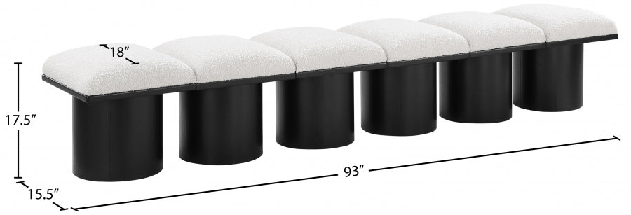 Tissu Boucle Pavillon 6pc. Banc Modulaire