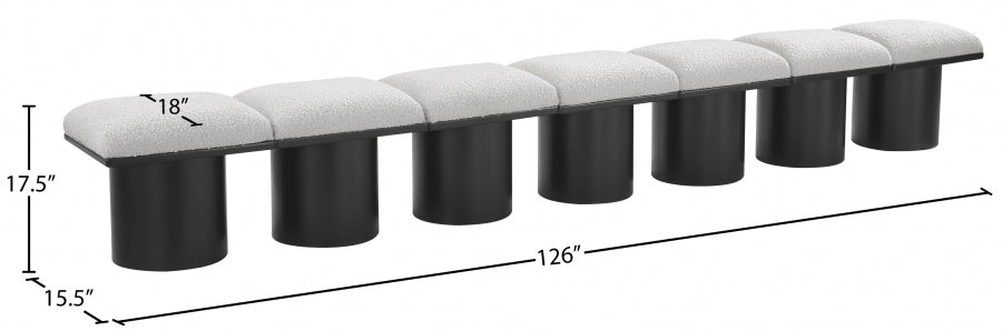 Tissu Boucle Pavillon 7pc. Banc Modulaire