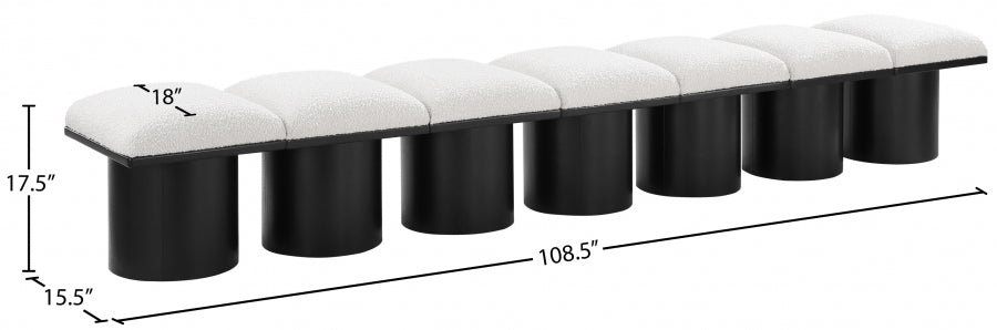 Tissu Boucle Pavillon 7pc. Banc Modulaire