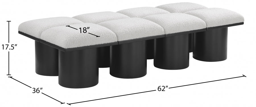 Tissu Boucle Pavillon 8pc. Banc Modulaire