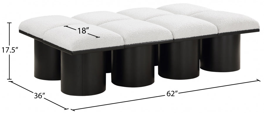 Tissu Boucle Pavillon 8pc. Banc Modulaire