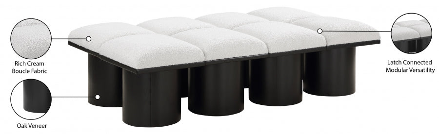 Tissu Boucle Pavillon 8pc. Banc Modulaire