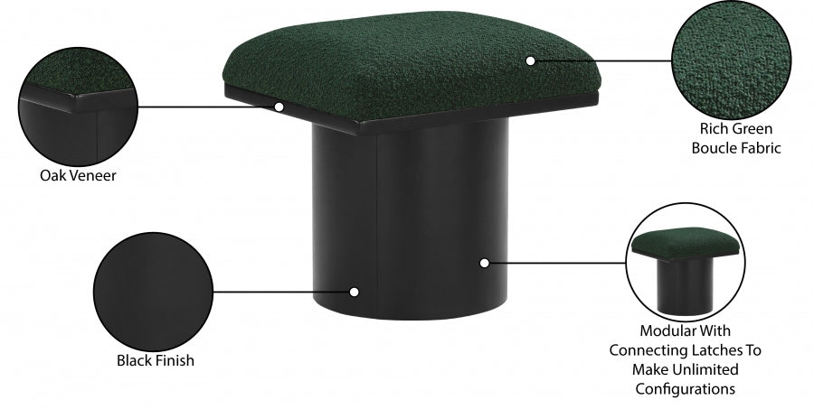 Banc/tabouret en tissu Pavilion Boucle
