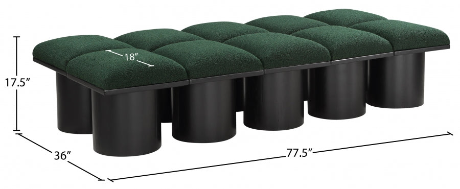 Tissu Boucle Pavillon 10pc. Banc Modulaire