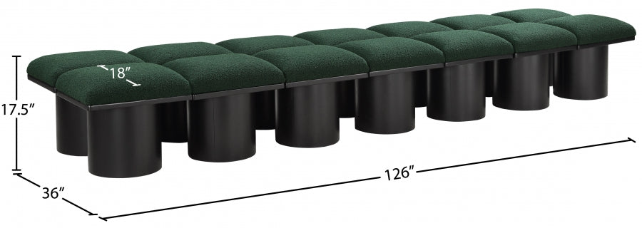 Tissu Boucle Pavillon 14pc. Banc Modulaire
