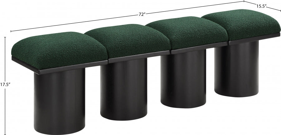 Pavilion Boucle Fabric 4pc. Modular Bench