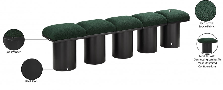Tissu Boucle Pavillon 5pc. Banc Modulaire