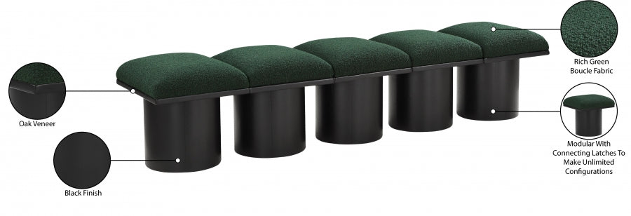 Tissu Boucle Pavillon 5pc. Banc Modulaire