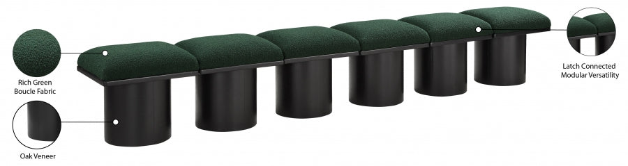 Tissu Boucle Pavillon 6pc. Banc Modulaire