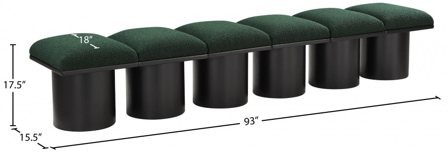 Tissu Boucle Pavillon 6pc. Banc Modulaire