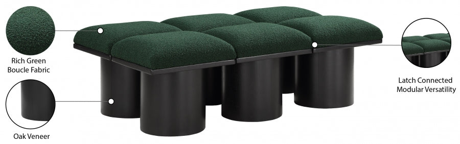 Tissu Boucle Pavillon 6pc. Banc Modulaire