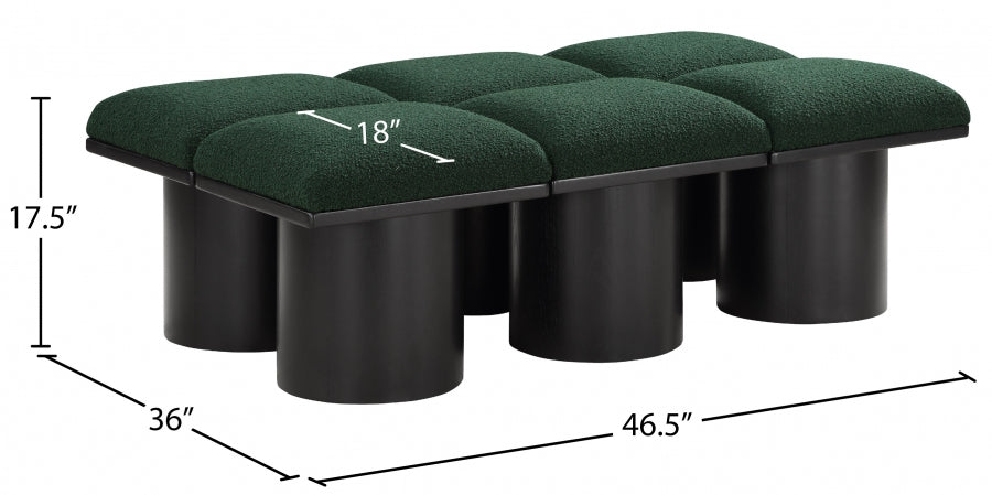 Tissu Boucle Pavillon 6pc. Banc Modulaire