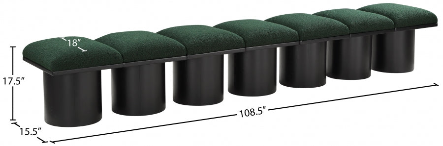 Tissu Boucle Pavillon 7pc. Banc Modulaire