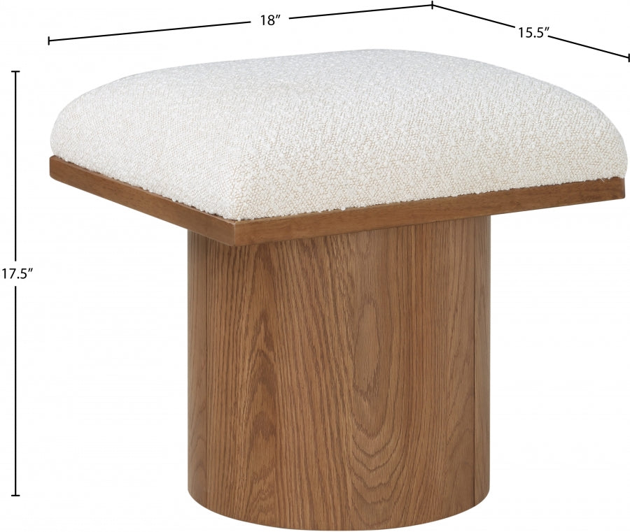 Banc/tabouret en tissu Pavilion Boucle