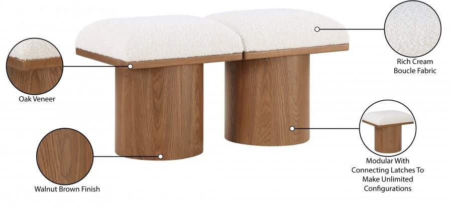 Tissu Boucle Pavillon 2pc. Banc Modulaire