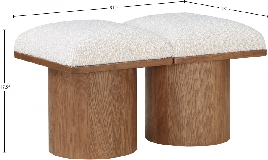 Tissu Boucle Pavillon 2pc. Banc Modulaire